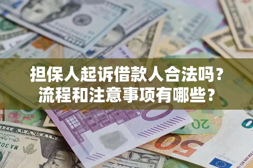 济南担保人起诉借款人合法吗？流程和注意事项有哪些？