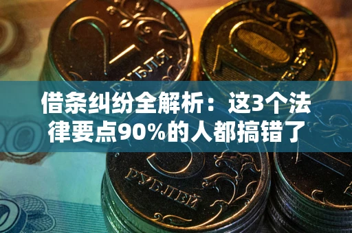济南借条纠纷全解析：这3个法律要点90%的人都搞错了
