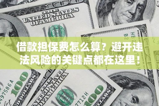 济南借款担保费怎么算？避开违法风险的关键点都在这里！