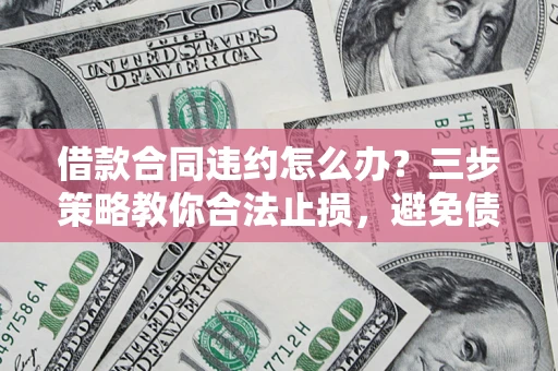 济南借款合同违约怎么办？三步策略教你合法止损，避免债务危机升级